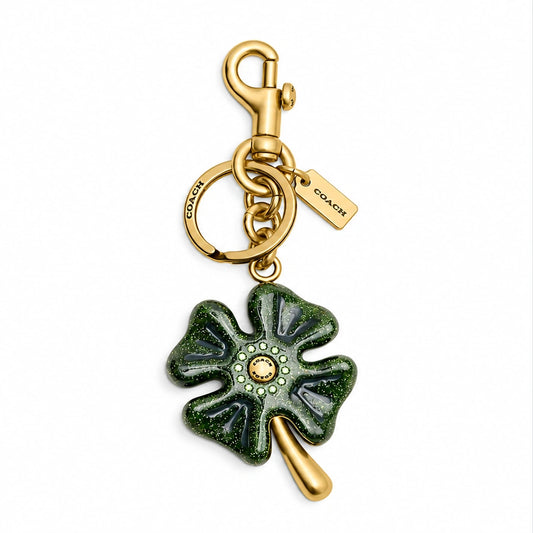 Four Leaf Clover Bag Charm